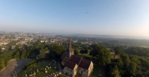 Aerial view of St. Nicholas Church