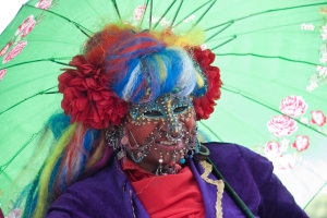 Pierced and Colourful Lady in London
