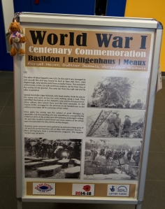 Selfie with the World War One poster